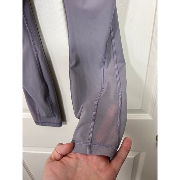 Lululemon Train Times 7/8 Pant Pale Purple Legging Gym Workout Fitness Run Mesh - Picture 3 of 7